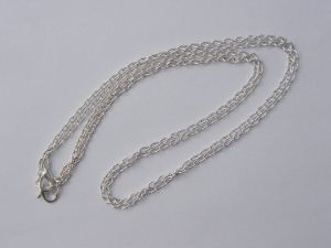 BULK 12 Necklace chains 62cm silver plated