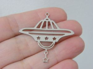 1 UFO pendant silver stainless steel P54