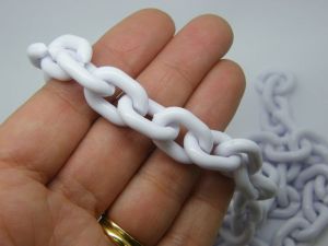 1 Meter white acrylic quick link chain FS