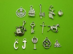 The Sassenach Collection - 14 different charms make up this set