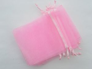 50 Pink organza bags 12 x 9cm  - SALE 50% OFF