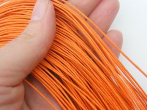 80M Orange waxed cord 1mm