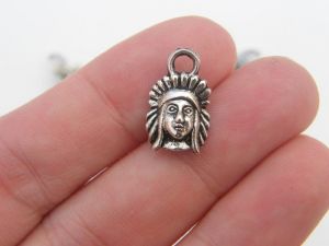 18 Native American charms tibet silver P111  - SALE 50% OFF