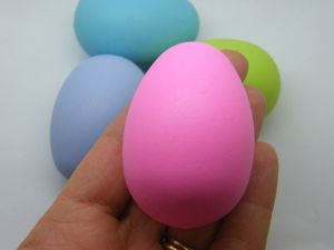 8 Easter eggs random mixed plastic P