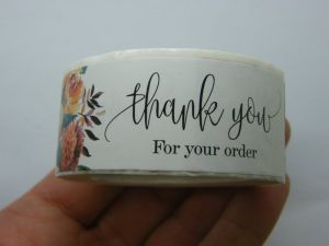 1 Roll thank you for your order  120 stickers