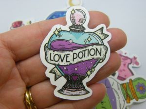 50 Magic potion bottle themed stickers random mixed paper 44