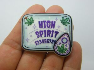 2 Weed high spirit ouija board pendants acrylic L220