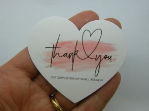 30 Heart  thank you for supporting my small business cards 03B