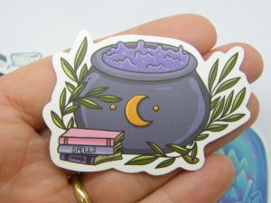 100 Witch Wicca themed stickers random mixed paper  32