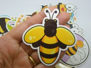 50 Bee cartoon themed stickers random mixed paper  196