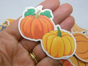 50 Pumpkin themed stickers random mixed paper 411