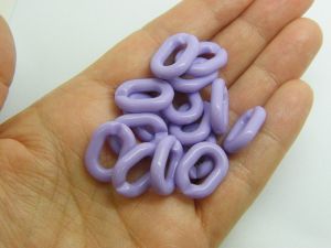 50 Quick link connectors lilac purple acrylic BB552  - SALE 50% OFF