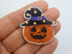 4 Pumpkin hat Halloween pendants acrylic HC1259