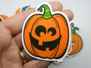 50 Halloween puumpkin themed stickers random mixed paper 05