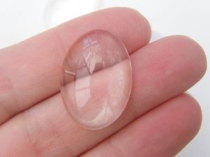 10 Clear glass cabochon seal dome FS54