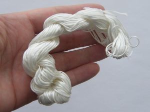 12 Meter white nylon string 2mm thick FS173  - SALE 50% OFF