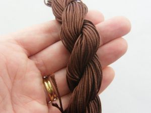 24 Meter brown 1mm nylon string FS168  - SALE 50% OFF